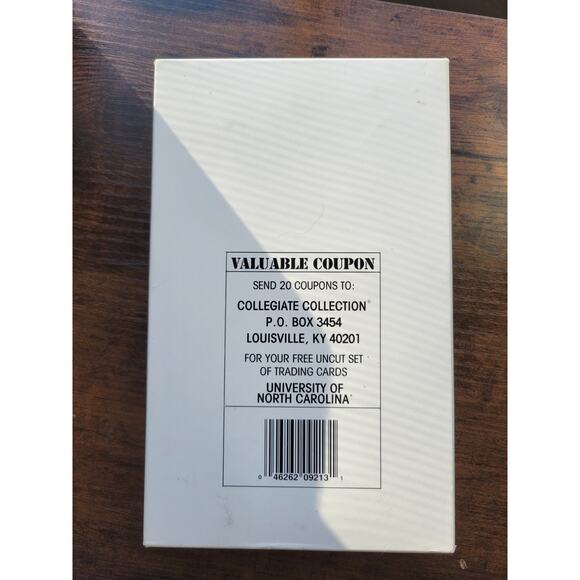 EMPTY 1989 North Carolina First Edition Trading Cards Box w/Michael Jordan Cover - Picture 6 of 7